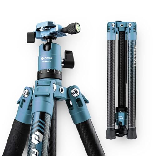62 Inch Carbon Fiber Tripod for Camera Ultralight Travel Camera Tripod Max Loads Up 22lbs X