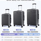 Luggage Sets 3 Pcs Suitcase with Wheels (3 Count)
