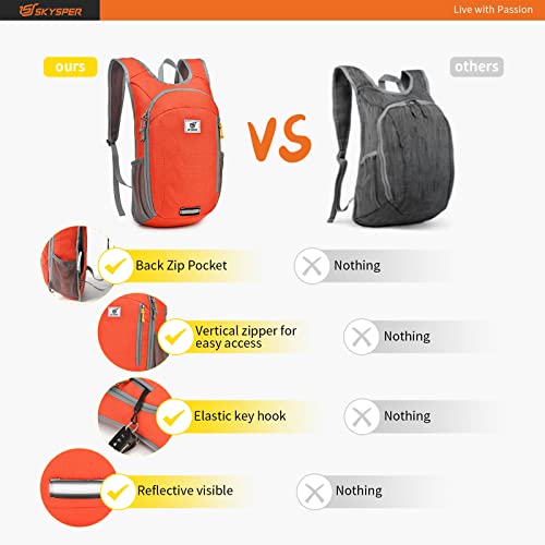 Small Daypack 10L Hiking Backpack Packable Lightweight Travel Day Pack for Women Men