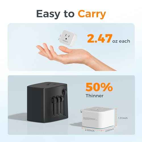 2 Pack Universal Travel Adapter (2 Count)