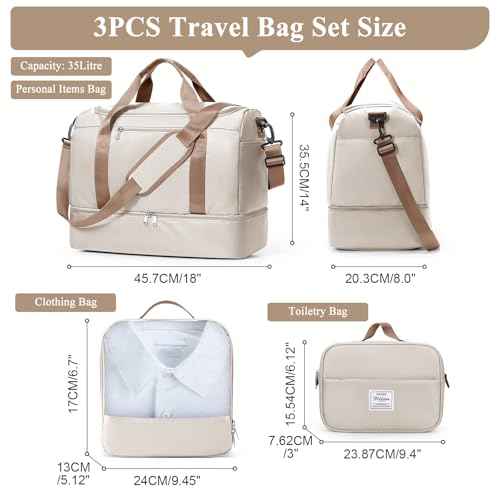 Travel Duffel Bag (3 Count)