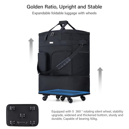 Expandable Collapsible Luggage with Wheels