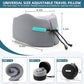 Travel Pillow Upgraded Airplane Neck Pillows Chin Support Adjustable Memory Foam Travel Essentials for Car Home Office Headrest Sleep with with Eye Masks Earplugs and Luxury Bag