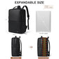 Vegan Leather Laptop Backpack for Women and Men Fits 16 Inch Laptop