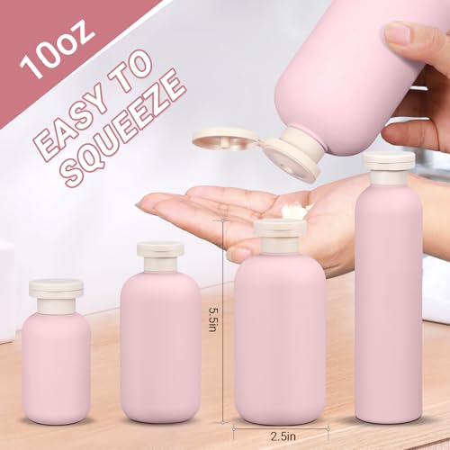 Plastic Leak Proof Travel Bottles for Toiletries (3 Count)