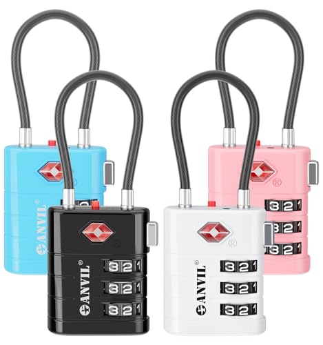 TSA Approved Luggage Locks (4 Count)