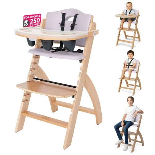Beyond Junior Convertible Wooden High Chair with Removable Tray