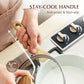 3 Quart Ceramic Nonstick Saucepan with Double Pouring Spout