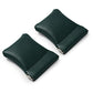2 Pack Dark Green PU Leather Slim Ring Pouches Jewelry Bags Travel (2 Count)