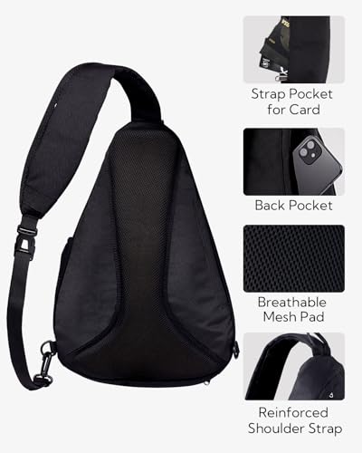 Large Sling Bag Crossbody Backpack Chest Pack for Men Women