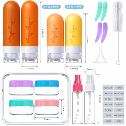 Travel Containers for Toiletries (18 Count)