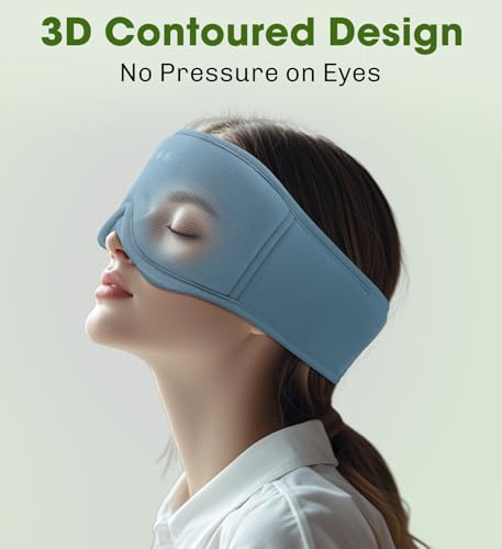 Sleep Mask with Bluetooth Headphones