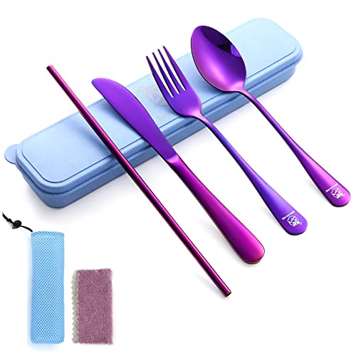 Travel Utensils Set Stainless Steel with Carrying Case
