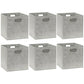 11 Inch Foldable Cube Storage Bins with Handles (24 Count)