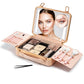 Travel Makeup Case with LED Mirror