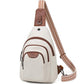 10L Crossbody Sling Bag for Women Men Anti Theft Cross Body Fanny Pack Belt Bag Purse Gifts for Women Faux Leather