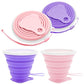 2 Pack Silica gel Collapsible Travel Cup 270ml