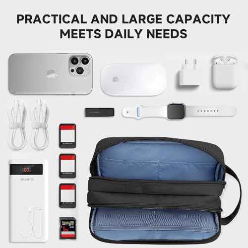 Double Layer Cable Organizer Bag