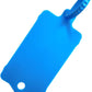 100pcs Reusable Blank Plastic Tags Ties Key Tags 1.45"*2.48" Serrated Tension Sealing Strap with Large Label Plastic Tie Mark Label Waterproof Hang Sign Write on Tag (Blue, 100pcs)