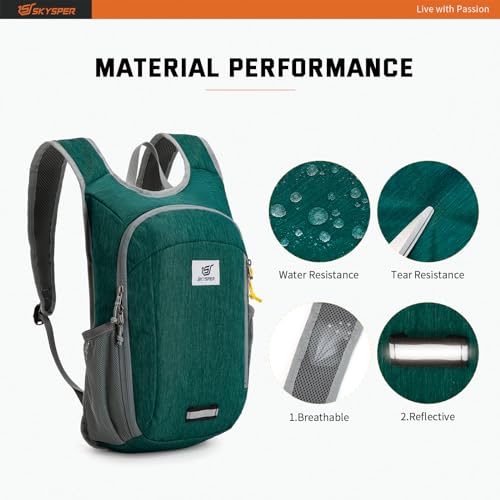 Small Daypack 10L Hiking Backpack Packable Lightweight Travel Day Pack for Women Men