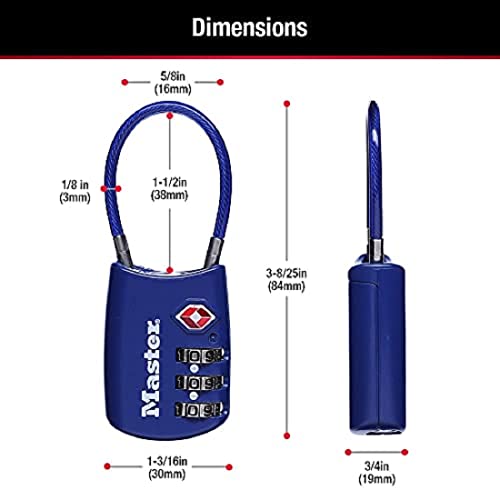 TSA Approved Combination Luggage Lock (2 Count)
