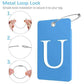 2 Pack Initial Luggage Tags for Suitcases Airplane Travel Essentials (2 Count)