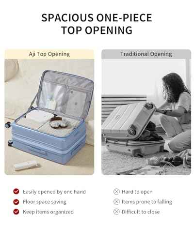 Expandable Top Open 28 Inch Checked Luggage with Spinner Wheels