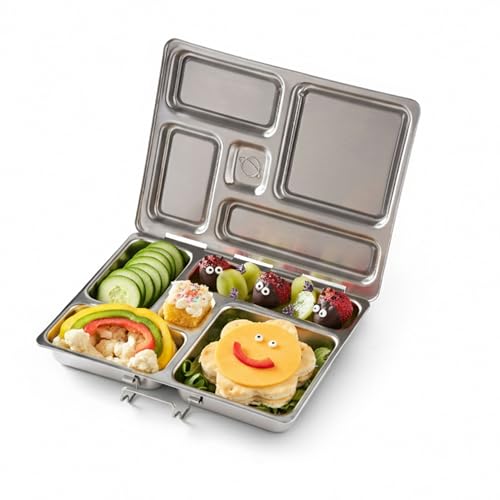 Rover Stainless Steel Bento Box Style Lunch Box for Kids with 5 Compartments