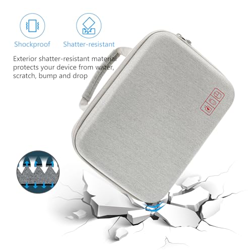 Hard Travel Electronic Organizer Case for MacBook Power Adapter Chargers Cables Power Bank Apple Magic Mouse Apple Pencil USB Flash Disk SD Card Small Portable Accessories Bag