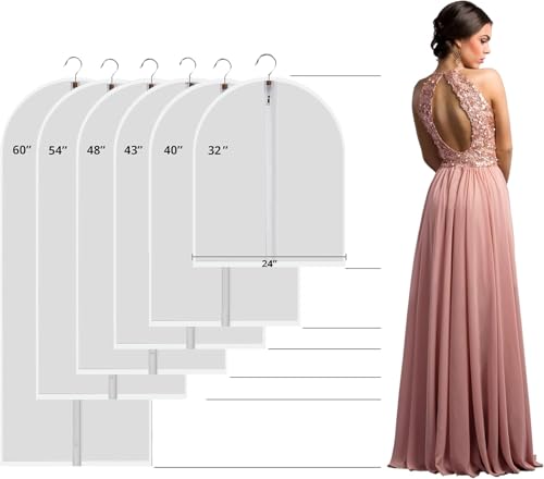6 Pack Shirt Garment Bags (12 Count)