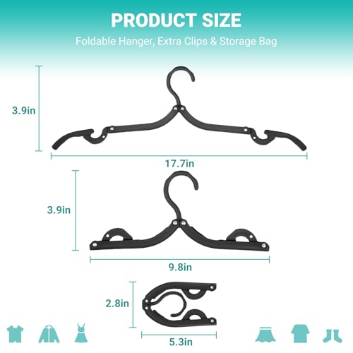 10 Pcs Travel Hangers (10 Count)