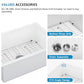 27"x19" White Undermount Kitchen Sink