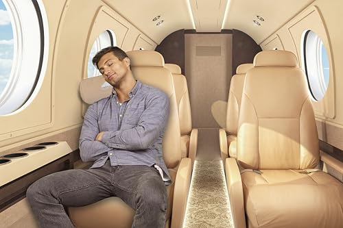 Premium Soft Rolled Travel Blanket Pillow Combo Airplane