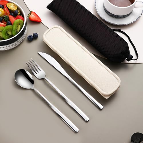 3 Piece Portable Travel Utensils Set with Case 18 (3 Count)