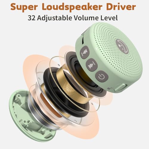 Portable Sound Machine Mini White Noise Machine Baby Shushing Brown Noise Machine with 30 Soothing Sounds for Kids Adults Dogs Auto
