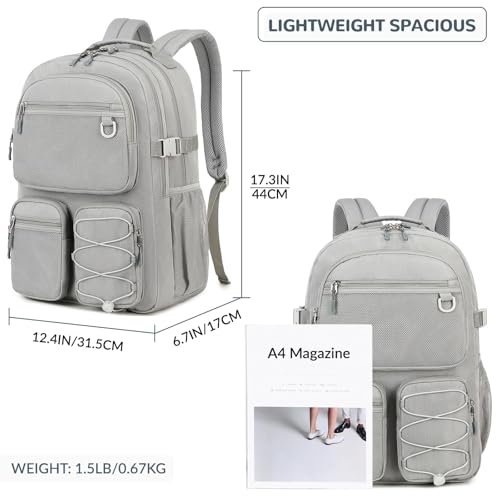 Water Resistant Daypack with Mulitiple Pockets for School Travel Outdoor College