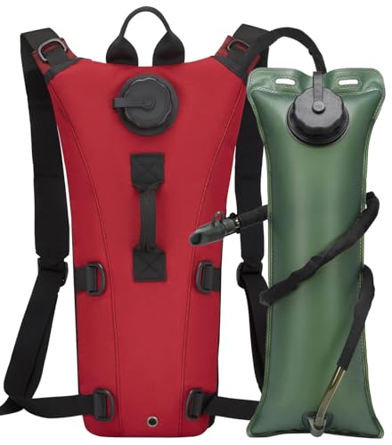 Tactical Water Hydration Pack Military 3L Water Bladder Carrier Backpack Leakproof for Running Jogging Cycling Hiking