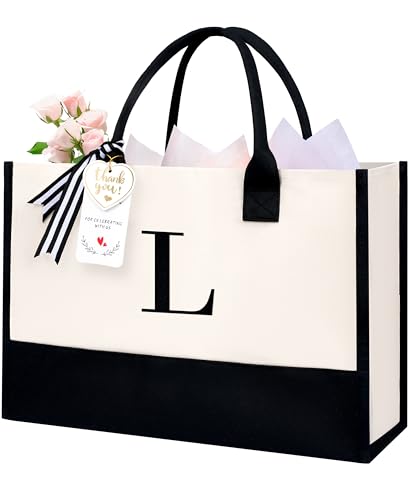 Initial Tote Bag
