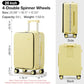 Large Checked Luggage with Cup Phone Holder and Charger Hard Shell Suitcases with Spinner Wheels