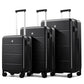 3 Piece Luggage Set Expandable Hardside Suitcases with Spinner Wheels (3 Count)