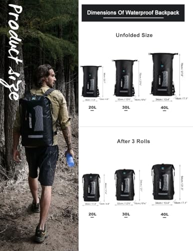 Waterproof Backpack for Men 20L
