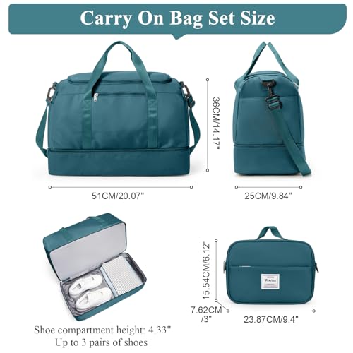 Travel Duffle Bag with Shoes Compartment