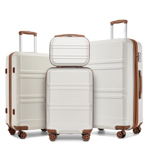 4 Piece Luggage Sets Expandable with Spinner Wheels TSA Lock (4 Count)
