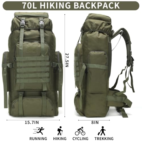 Hiking Backpack for Men 70L