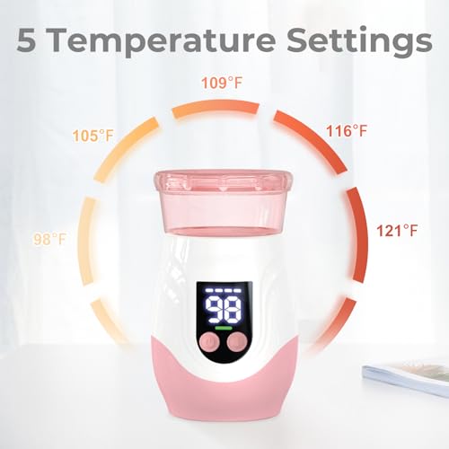 Portable Cordless Baby Bottle Warmer for Travel (6.7628 Fl Oz)