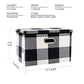 Large Collapsible Storage Bins with Lids [3 (3 Count)