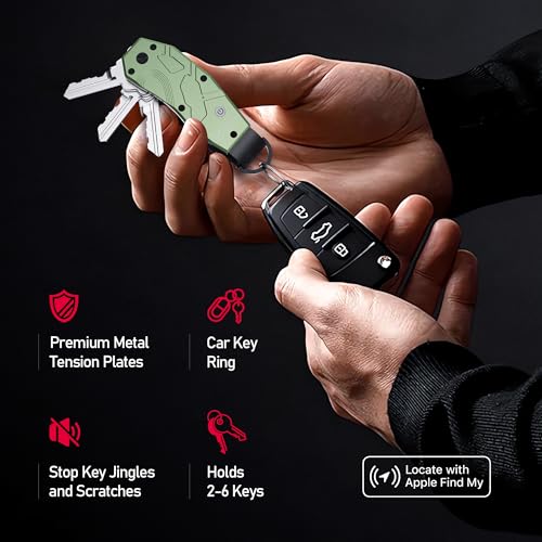 Air Keychain Key Organizer Works with Apple Find My
