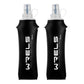 Folding Soft Flask Portable Collapsible Running Lightweight Water Bottle for Outdoor Sports (2 Count)