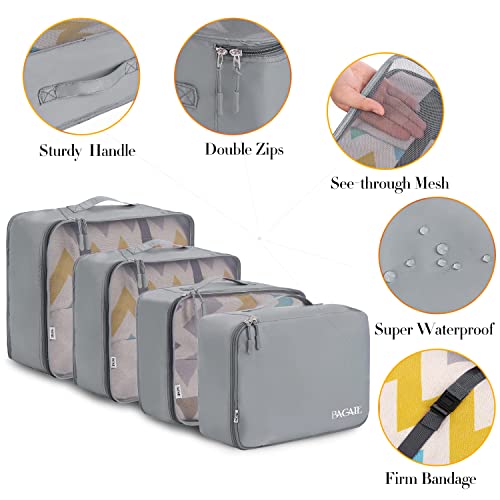 8 Set Packing Cubes Luggage Packing Organizers for Travel Accessories