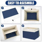 Large 42 Quarts Fabric Storage Bins with Lids [2